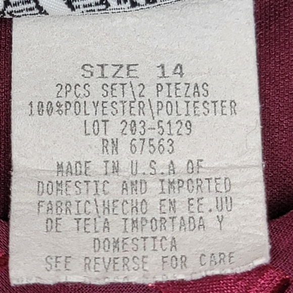 Vintage layered dress with sheer duster size 14 - Picture 12 of 13